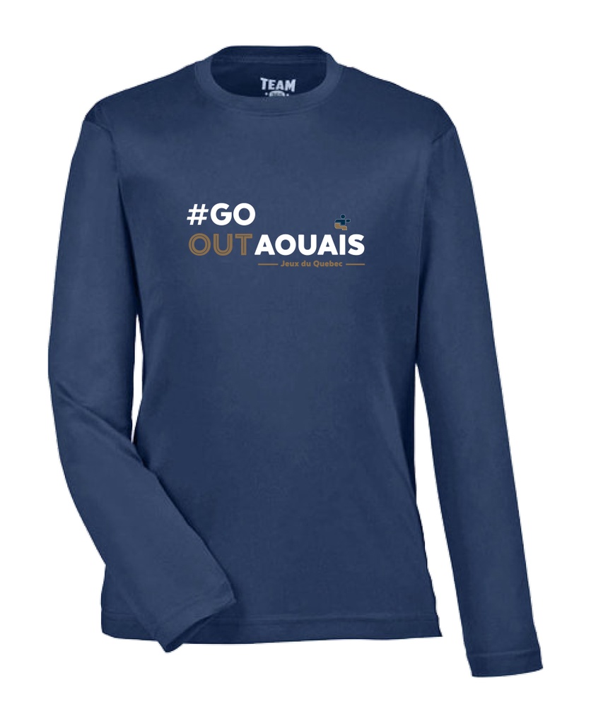 JDQ-OUTAOUAIS - TT11YL T-Shirt Zone Performance À Manches Longues Pour Jeunes (MARINE) - SE. S14369 (AV)
