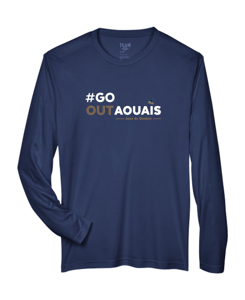 JDQ-OUTAOUAIS - TT11L T-Shirt Zone Performance À Manches Longues Pour Hommes (MARINE FONCÉ SPORT) - SE. S14369 (AV)